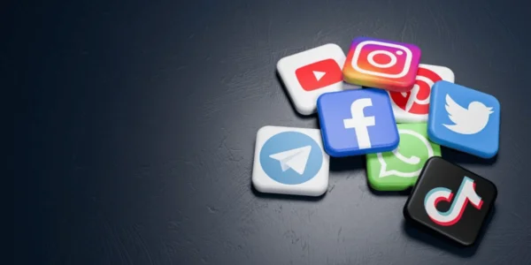 Collage of logos for seven key social media