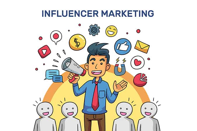Influencer creating engaging content for social media as part of an influencer marketing strategy