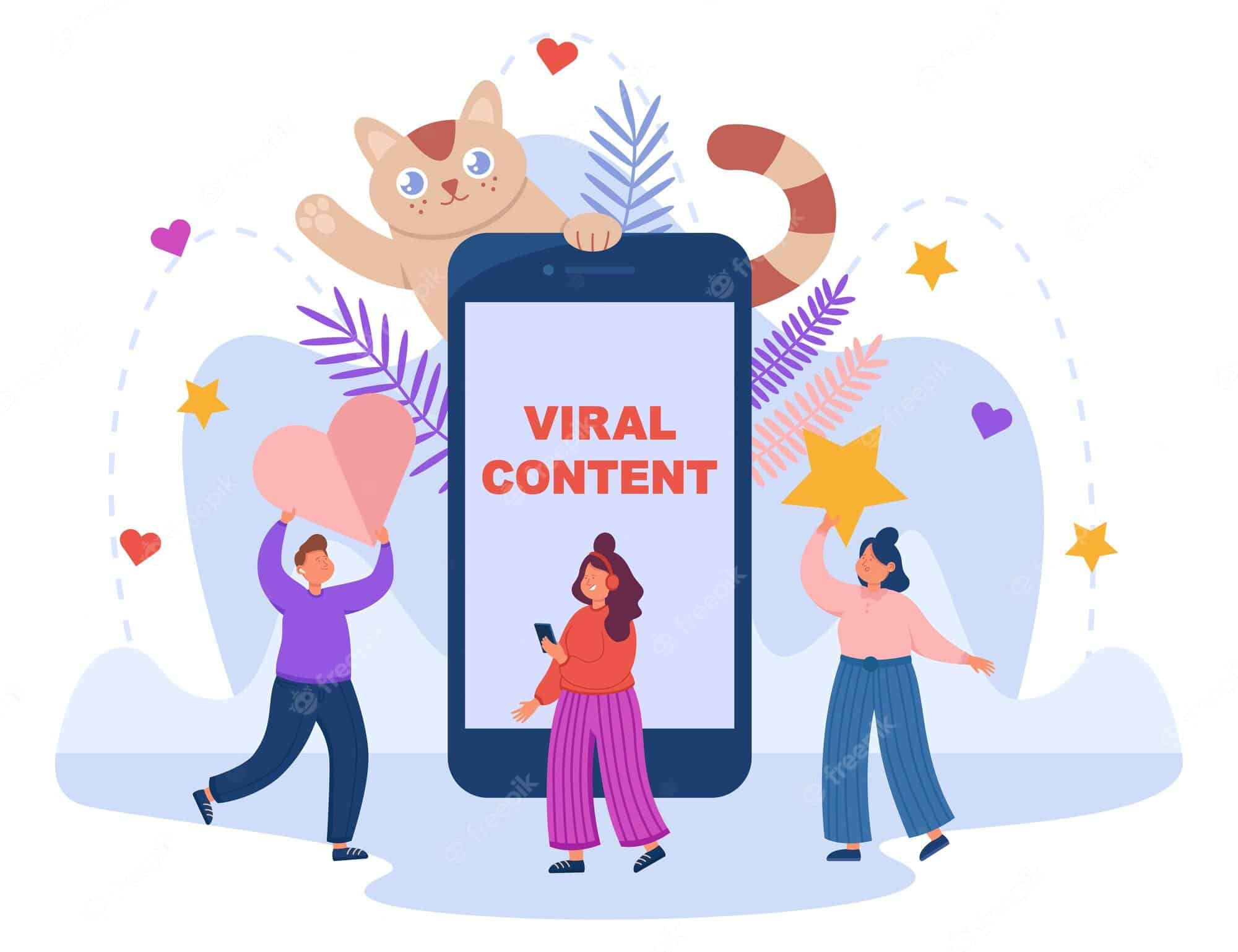 Celebrating Viral Content post that widespread